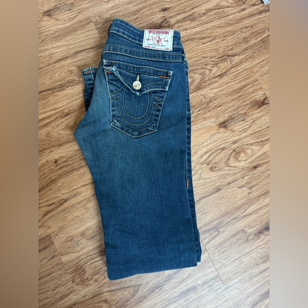 True Religion Dark Blue Boot Cut Jeans
